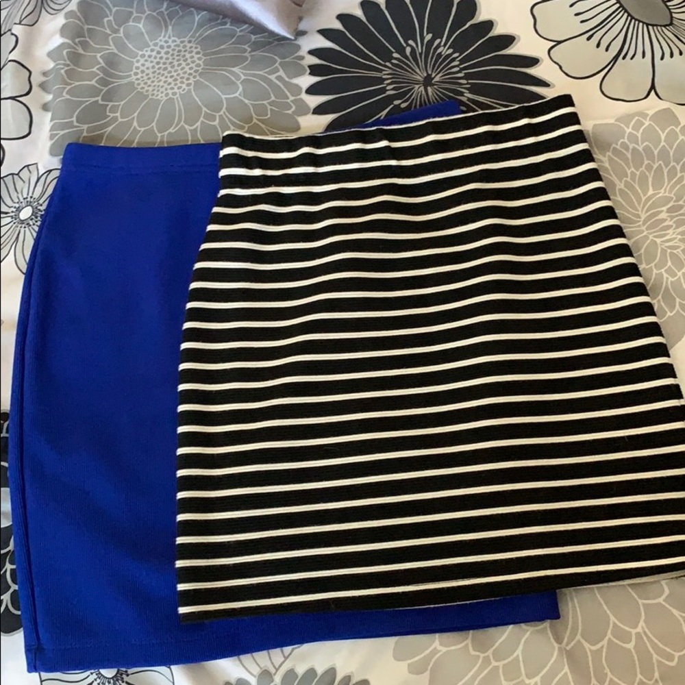 2 junior  mini skirts